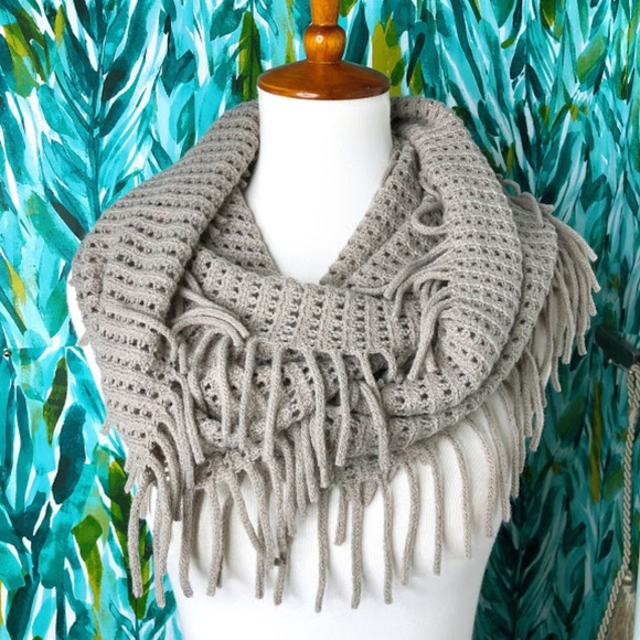 Fringe Infinity Accessories - Fringe Infinity Women's Gray Scarf Size OS